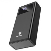 Павера Power Bank LENYES PX591 50000mAh с LED-дисплеем и фонариком, внешний аккумулятор с поддержкой быстрой з