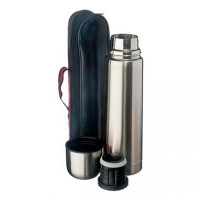 Термос вакуумний для напоїв із чохлом UNIQUE UN-1004 1 л із неіржавкої сталі