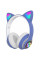 Детские беспроводные Bluetooth наушники с LED кошачьими ушками котика Cat 28