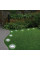 Комплект садовых светильников на солнечной батарее Solar Disk Lights, 4 шт ∙ Уличные фонари с датчиком света