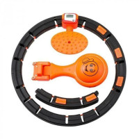 Массажный обруч HULA HOOP THAT WON'T FALL Умный Хулахуп неспадающий с центробежным шаром и счетчиком для
