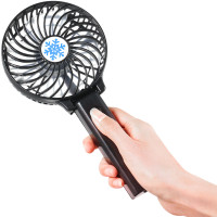 Портативний ручний міні вентилятор Handy Fan USB акумуляторний настільний вентилятор трансформер зі складною ручкою