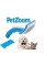 Самоочищающаяся щетка для вычесывания животных Pet Zoom с триммером массажная PetZoom шерсти Пет Зум
