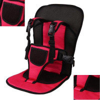 Дитяче безкаркасне автокрісло Multi Function Car Cushion Червоний, універсальне авто крісло дитині в машину до 25 кг, зручне