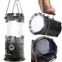 Кемпинговый фонарик с солнечное зарядкой для телефона USB SH-5800T 6led кемпинговая лампа на солнечной