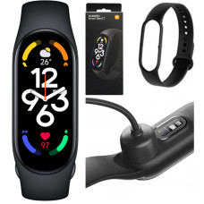 Фітнес браслет Band m7 black 7 FitPro кольоровий М7 крокомір, вимірювання тиску і пульсу чорні, смарт