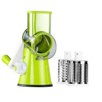 Многофункциональный мультислайсер Kitchen Master овощерезка для нарезания овощей и фруктов 3 насадки, Ручная