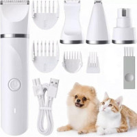 Портативна машинка для стриження тварин 4 в 1 Pet Hair Cutter And 391, тример і гриндер для кігтів