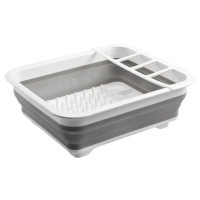 Складная кухонная сушилка для посуды Kitchen Craft BN-090 раскладная, силиконовая сушка органайзер для тарелок