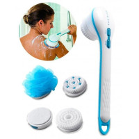 Массажная щетка Spin Spa 5 в 1 для умывания и чистки лица и тела, электрический массажер для душа, ванной,