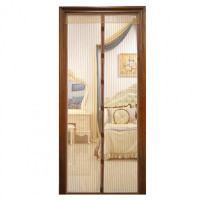 Антимоскитная сетка на магнитах Magic Mesh Brown 90Х210 см раздвижная магнитная москитная штора от насекомых