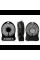 Настільний міні вентилятор Mini Fan XSFS - 01 USB з акумулятором 4.5 W Black, портативний охолоджувач повітря на підставці з Led