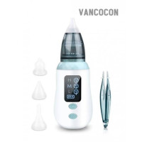 Детский аккумуляторный назальный аспиратор Vancocon VA-162 USB с насадками для ребенка, Электрический