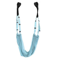 Подвесной гамак для йоги и фитнеса Air Yoga rope Синий, Резинки для аэройоги, пилатеса и тренировки мышц