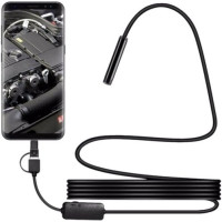USB камера эндоскоп Android and PC Endoscope 7mm, Гибкая камера эндоскопа 2.2 метра 7 мм с подсветкой,