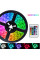 Комплект светодиодной LED ленты 5050 RGB Все цвета 12V цветная 5м пульт блок, разноцветная в силиконе SMD5050