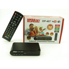 TV тюнер Т2 приймач для цифрового ТВ Operasky DVB-Т2 OP-407 USB Wi-Fi PR4