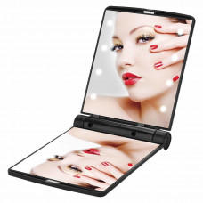 Кишенькове дзеркало з підсвічуванням Make-Up Mirror 8 LED Косметичне міні дзеркальце для макіяжу