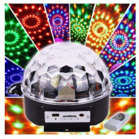 Світлодіодна Диско куля з вбудованою бездротовою колонкою LED Magic Ball Light mp3 CG07 PR3