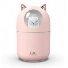 Зволожувач повітря Котик Humidifier H2O Cat USB Дифузор з підсвіткою – нічником, 300мл