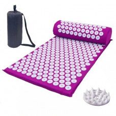 Ортопедичний акупунктурний масажний килимок Acupressure Mat для спини, голови, шиї, ніг, стоп, аплікатор Кузнєцова для голчастого