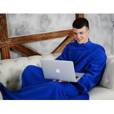 Плед з рукавами Snuggie Blanket синій і малиновий