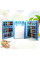 Дитячий розкладний набір для малювання з мольбертом, 208 предметів ∙ Художній набір для творчості ∙ Фломастери ∙ Фарби ∙ Пастельна