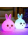 Дитячий світильник – нічник Зайчик LED Rabbit Soft Touch силіконовий із вбудованим акумулятором ∙ 7 режимів свічіння