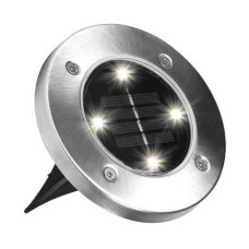 Комплект садових світильників на сонячній батареї Solar Disk Lights, 4 шт ∙ Вуличні ліхтарі з датчиком світла