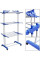 Складна стійка, сушарка для одягу, білизни 3 tiers Garment Rack With Wheels K12-120 металева так зручно Dreamland