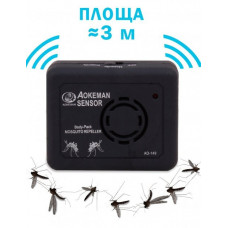 Ультразвуковий відлякувач комарів і комах Aokeman AO - 149 багаторазове портативний пристрій, Звуковий прилад для знищення мух