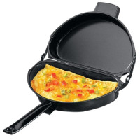 Подвійна сковорода для омлету Folding Omelette Pan 28 см складна антипригарна омлетница, двостороння