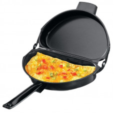 Подвійна сковорода для омлету Folding Omelette Pan 28 см складна антипригарна омлетница, двостороння