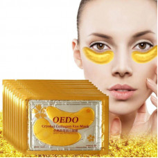 Золоті колагенові патчі для очей Efero Crystal Golden Gold Eye Mask з біоактивним золотом 10шт