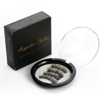 Магнітні вії, Magnet Lashes Professional Eye Lash 3 магніту, 3D ефект круглий футляр