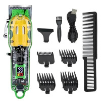 Машинка для стриження волосся HAIR CUTTER LY-452 прозора акумуляторна з насадками