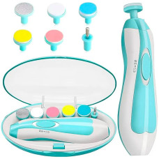 Акумуляторна дитяча пилка-тример для нігтів NAIL TRIMMER XL-667 з 6 насадками та кейсом