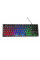 Ігрова клавіатура DX750 8930 дротова USB з RGB-підсвіткою, чорна