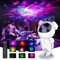 Дитячий лазерний нічник-проєктор зоряного неба Sky Star Astronaut Lamp з пультом ДК