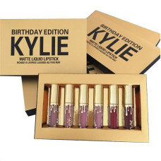 Набір матової рідкої помади KYLIE Birthday Edition Gold (6 шт.)