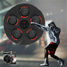Музичний боксерський тренажер Boxing з LED-підсвіткою, 5 цілей, Bluetooth і USB, чорний