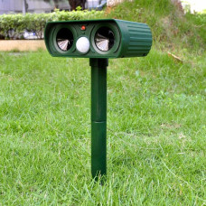 Ультразвуковой отпугиватель животных Solar Animal Repeller на солнечной батарее для защиты участка