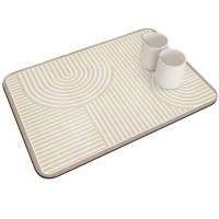 Килимок прямокутний вологопоглинальний для посуду та раковини KD-67 beige