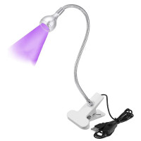 Лампа LED ультрафіолетова для сушіння гель-лаку 5 Вт з USB-портом і прищіпкою HA-141