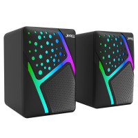 Колонки акустические для ПК и ноутбуков 2.0 с USB и RGB Jedel S-527 черные