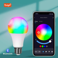 Лампа LED Wi-Fi Bluetooth 9 Вт, 16 млн цветов, управление через приложение Tuya