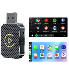 Адаптер бездротовий для авто CarPlay і Android Auto USB Bluetooth чорний