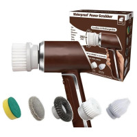 Щітка для чищення будинку електрична акумуляторна 5 насадок захист від вологи для кухні Щітка для чищення будинку електрична акумуляторна 5 насадок захист від вологи для кухні