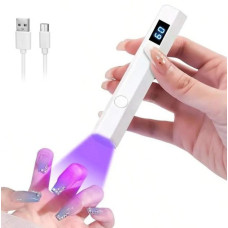 Ліхтарик для сушіння нігтів ультрафіолетовий USB акумуляторний 3 Вт таймер дисплей