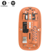 Прозора бездротова миша BT Recharge Transparent Mouse 501 Bluetooth 52 24G
